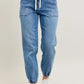 Judy Blue Full Size High Waist Denim Jogger - DAVERRI FASHIONS