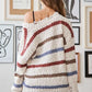 ADORA Frayed Edge Stripe Sweater Sweaters