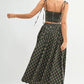 MABLE Floral Crop Top and Skirt Set