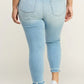 Artemis Vintage Plus High Rise Crop Skinny Jeans - DAVERRI FASHIONS