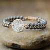 Alloy Natural Stone Braided Bracelet - DAVERRI FASHIONS