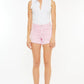 Kancan Raw Hem High Waist Denim Shorts - DAVERRI FASHIONS