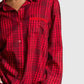Striped Long Sleeve Button-Up Shirt - DAVERRI FASHIONS