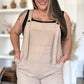 Double Take Textured Shortalls Plus Size Shortalls