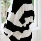Daverri Fashions plus size black and white ribbed striped sweater