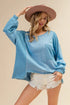 BiBi Oversized Pocket Front Sweatshirt - DAVERRI FASHIONS