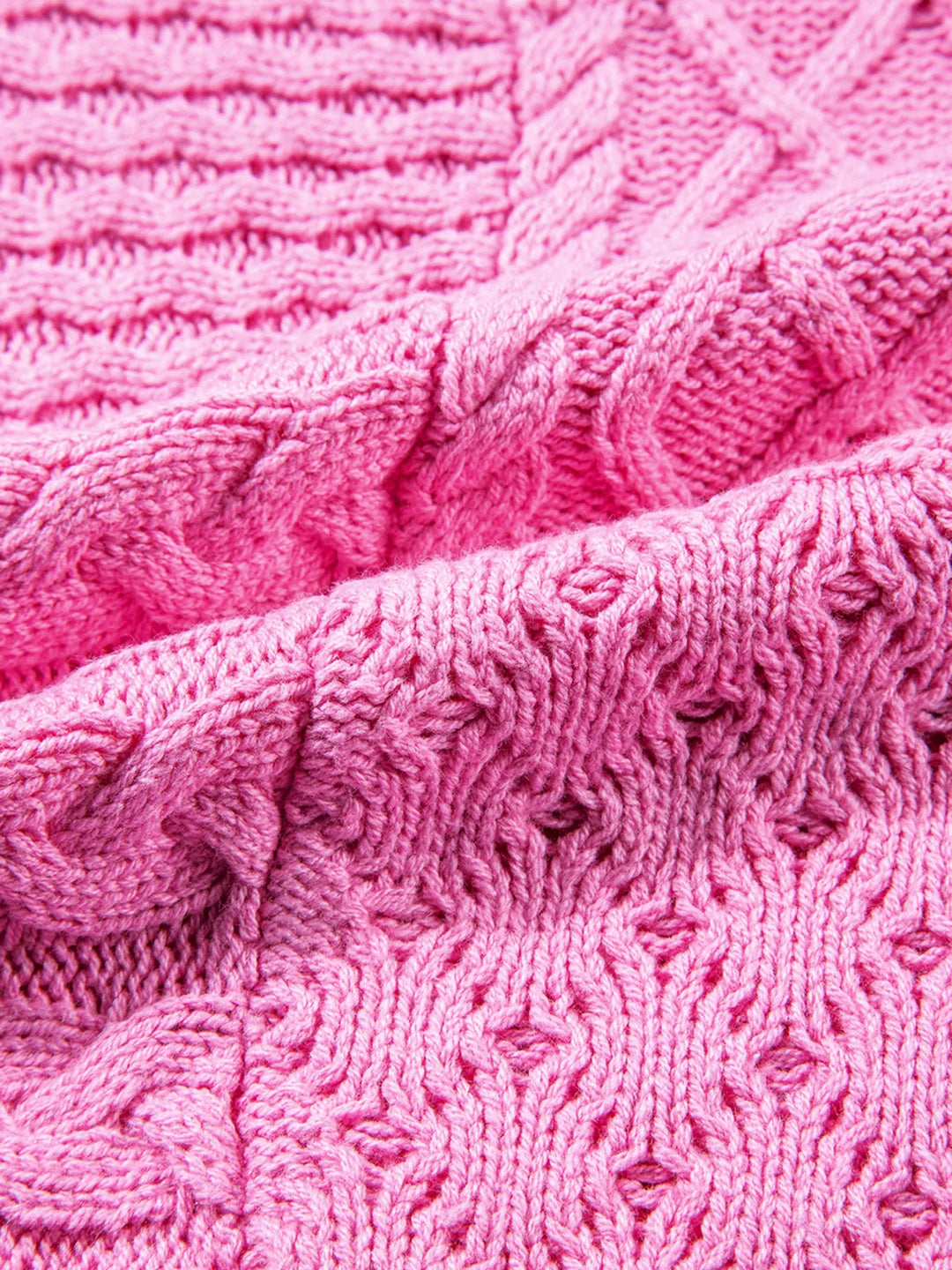 Cable Knit Dolman Sweater Vest | Sweater Vests Daverri Fashions