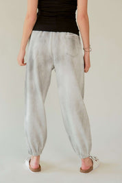 Davi & Dani Rhinestone Elastic Waist Joggers Sweatpants