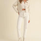 MABLE Embroidered Quilted Cropped Jacket