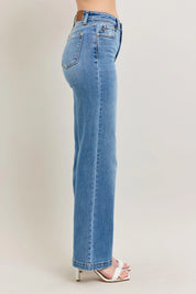 Judy Blue Full Size High Waist Straight Jeans Plus Size | Jeans Daverri Fashions
