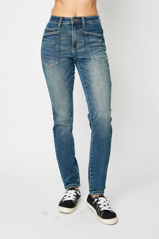 Judy Blue Full Size High Waist Skinny Jeans Dark 1 25 Jeans