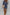 Tie Neck Long Sleeve Mini Denim Dress - DAVERRI FASHIONS