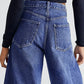 Raw Hem Wide Leg Jeans with Pockets - DAVERRI FASHIONS