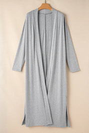 Open Front Long Sleeve Cardigan and Pants Lounge Set | Loungewear Sets Daverri Fashions