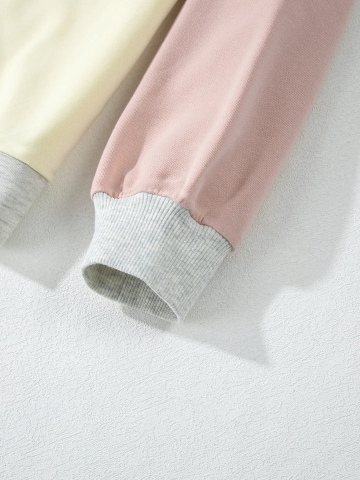 Color Block Round Neck Top and Pants Set | Loungewear Sets Daverri Fashions