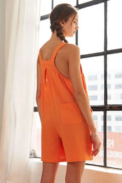 ADORA Wide Leg Overall Romper | Shortalls Daverri Fashions