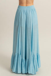 HYFVE High-Waist Ruffle Flared Wide Leg Pants | Daverri Fashions