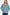 Zenana Turtleneck Half Snap Fleece Sweatshirt Air Force Blue