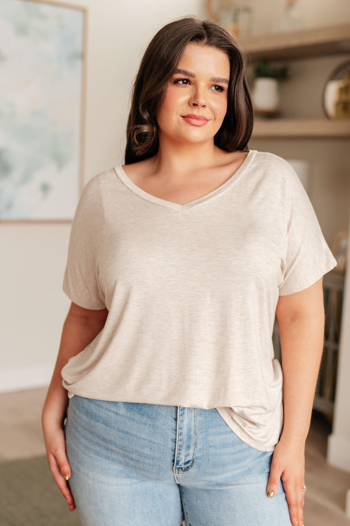 Clear Things Up V-Neck Top Shirts & Tops