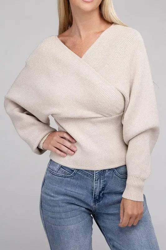 Zenana Cross wrap sweater Sweaters