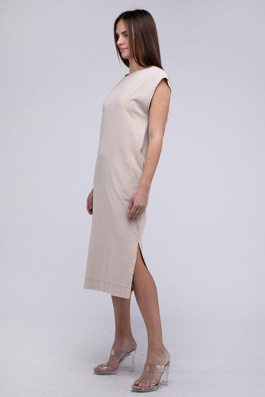 Casual Comfy Sleeveless Midi Dress Mid Dresses