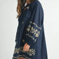 MABLE Embroidered Long Sleeve Peasant Mini Dress Mini Dresses