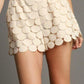 Umgee Full Size Polka Dot Lace Shorts Plus Size NATURAL Shorts