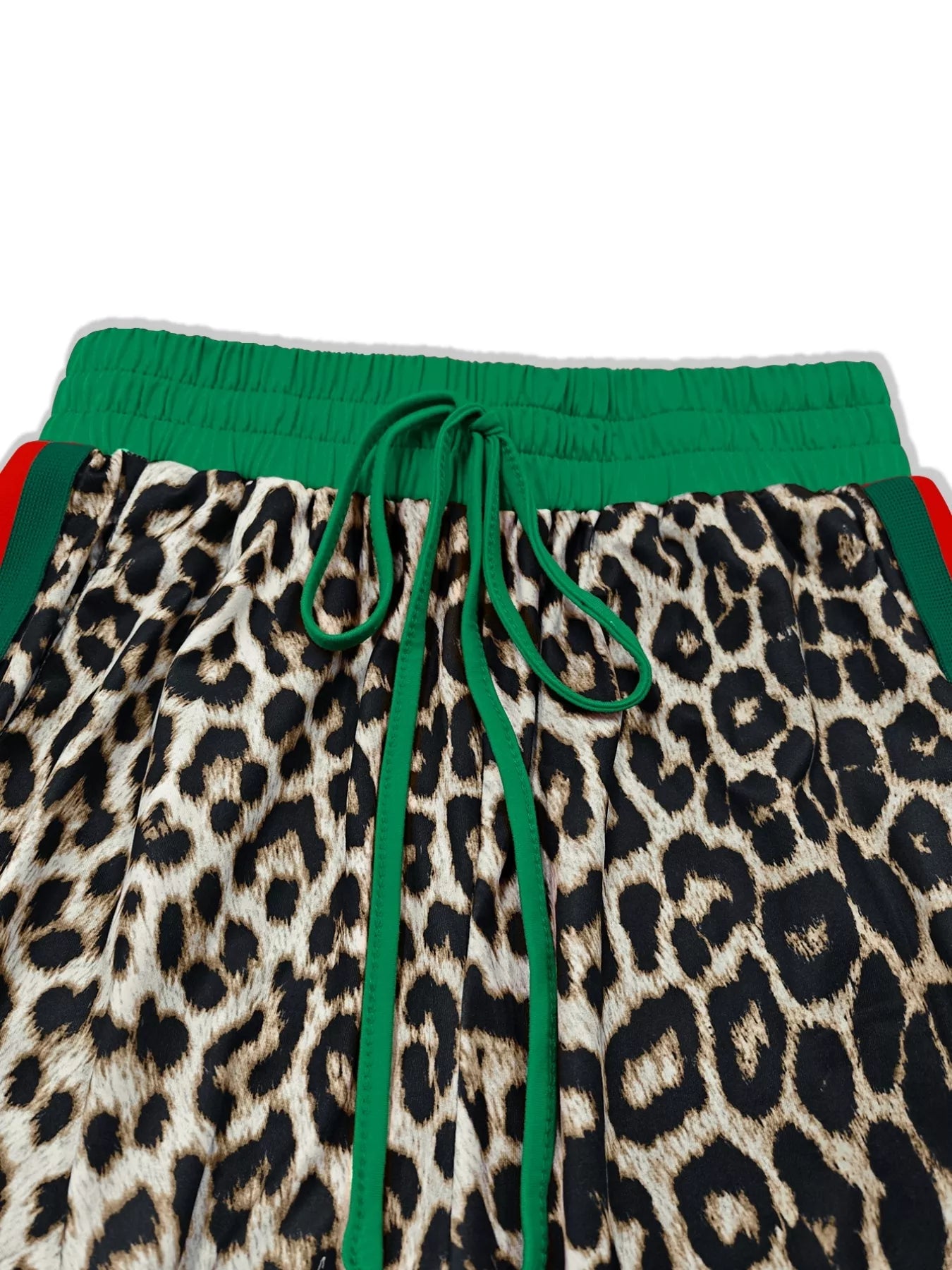 Leopard Round Neck Top and Pants Two-Piece Set | Loungewear Sets Daverri Fashions