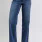 Judy Blue Full Size Raw Hem Mid Rise Jeans