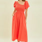 HEYSON Smocked Cutout Midi Dress Midi Dresses