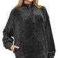 Zenana Faux Fur Half Zip Pocket Pullover - DAVERRI FASHIONS