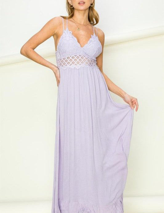 In Love Bustier Lace Maxi Dress Maxi Dresses