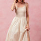 SO ME Smocked Sleeveless Casual Everyday Dress With Slit