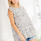 Heimish Full Size Tiered Ruffled Animal Print Round Neck Blouse Plus Size Blouses