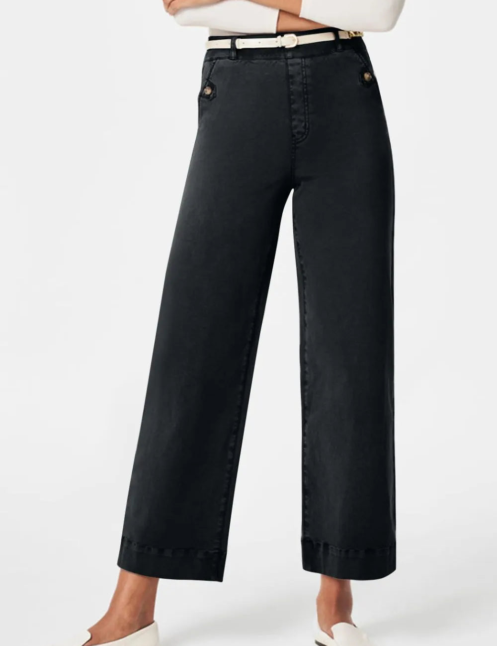Black High Waist Jeans with Pockets | Jeans Daverri Fashions