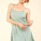 VERY J Mesh Detail Tennis Mini Active Dress with Shorts Inside Sage L Mini Dresses