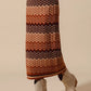 SO ME Multi Color Chevron Knit Skirt