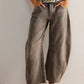 Retro Barrel Jeans with Pockets - DAVERRI FASHIONS