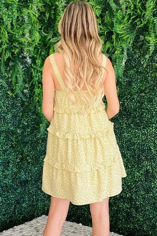 And The Why Ruffle Detailed Floral Babydoll Dress - DAVERRI FASHIONS