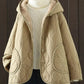 Quilted Hooded Sherpa Lined Jacket - DAVERRI FASHIONS