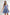MABLE Floral Print Shoulder Tie Layered Mini Dress