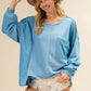 BiBi Oversized Pocket Front Sweatshirt - DAVERRI FASHIONS
