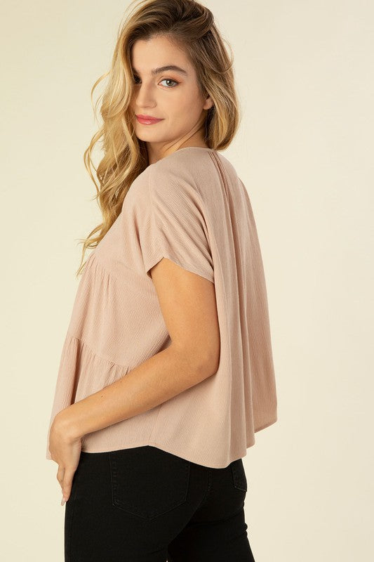 Tiered A Line Blouse Blouses