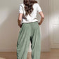 Daverri Fashions Casual Corduroy Wide Leg Pants with Pockets - DAVERRI FASHIONS