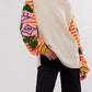 Striped Round Neck Long Sleeve Sweatshirt - DAVERRI FASHIONS
