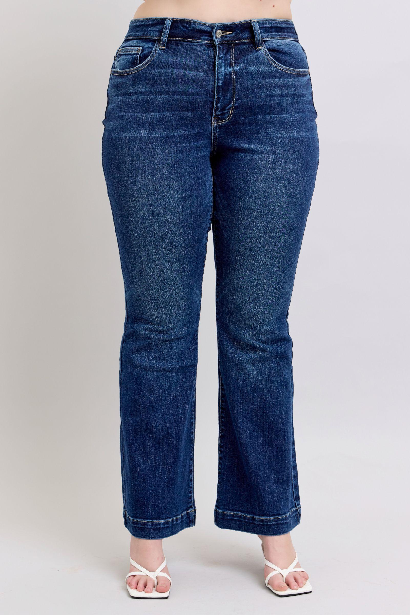 Judy Blue High Rise Flare Jeans with Pockets | Jeans Daverri Fashions