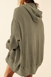 Zip-Up Long Sleeve Jacket | Jackets Daverri Fashions