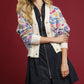 Umgee Floral Button-Up V-Neck Cardigan Cardigans