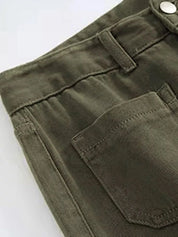Full Size Wide Leg Jeans with Pockets Plus Size | Jeans Daverri Fashions