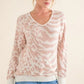 And The Why Leopard Zebra Combo Casual Sweater Top - DAVERRI FASHIONS